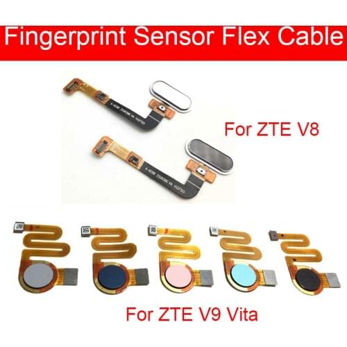 Fingerprint Home Button Flex Cable For ZTE V8 V9 / V9 Vita Home Return Key Menu Button Flex Ribbon Replacement Repair Parts