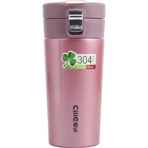 Cille 360ml Stainless Steel Insulated Water Bottle Double Wall Vacuum Flask for Office Coffee Mug
