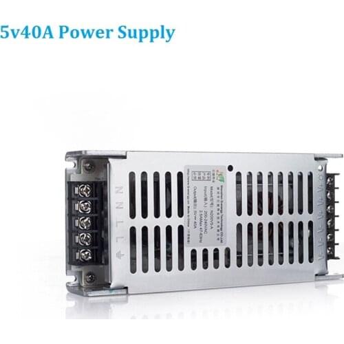 Ultra thin LED Display Power Supply Lighting Transformers 5V 40A 200W LED Driver Power Adapter
