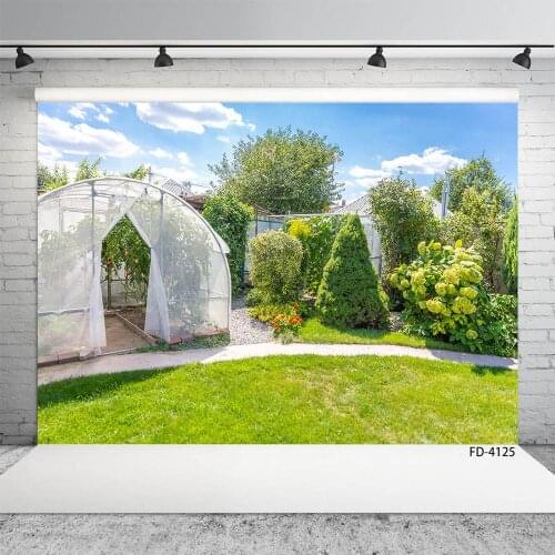 Spring Grassland Trees Photography Backdrops Vinyl Cloth Background for Baby Children Family Easter Party Photocall Photo Studio