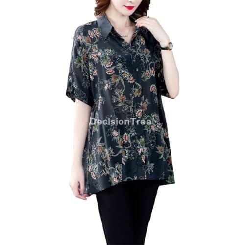 2021 womens ladies chinese national wind loose flower print half sleeve traditional hanfu blouse chinese cheongsam blouse