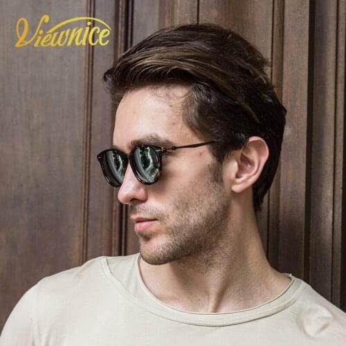 Viewnice Luxury Fashion Ladies Sunglasses Men Goggle Acetate Frame High quality polishing Driving Sun Glasses Polaroid lens 211L