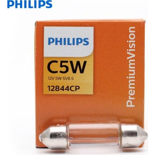 10pcs Philips Vision C5W Fest 12844CP Festoon Standard Interior Light Original Signal Lamps Number Plate Light Wholesale