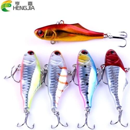 7cm 24g Hard Fishing Lure VIB big game Hook Sinking Vibra Laser reflection Lures Crank Baits pesca Japan Wobbler