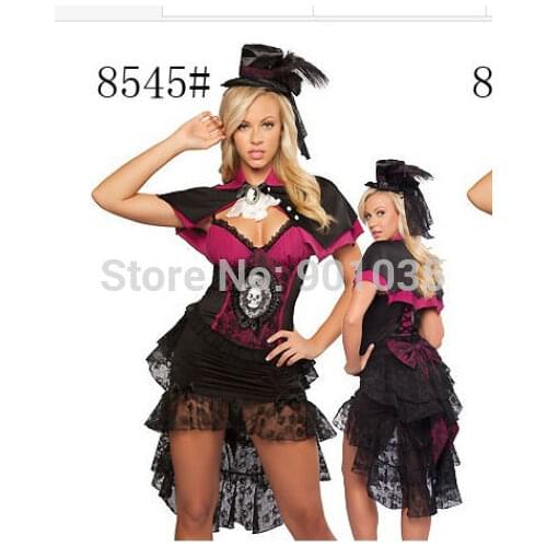 FREE SHIPPING Sexy Witch Vampire Costume for Masquerade Party Halloween Cosplay Costume Adult