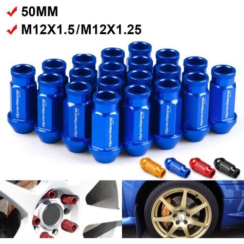 Dynoracing M12X1.5/M12X1.25 Billet Aluminum Racing Wheel Lug Nuts for Honda for Ford for Toyota 20pcs/set