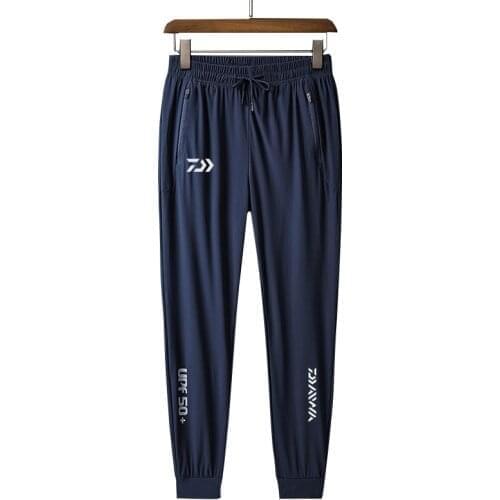 Daiwa Breathable Quick Dry Fishing Wear Pants Women Men Plus Size Outdoor Sports Ice Silk Elasticity Climbing Fishing Clothing