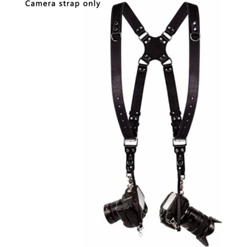 Camera Strap Leather DSLR Strap Double Shoulder Strap Photography Accessories Camera Harness Strap
