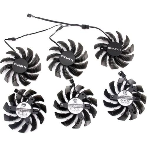 New 100% 78MM PLD08010S12HH 12V 0.35A T128010SU For Gigabyte GTX980Ti GTX 980 GTX TITAN X Fan Graphics Card Cooling Fan 4Pin