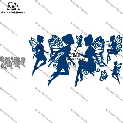 New Dies Beautiful frame Metal Butterfly Fairy Dies photo album cutting dies Scrapbooking Stencil stamps and