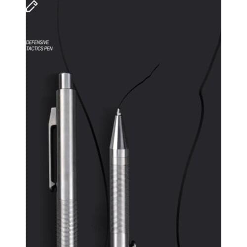 TC4 Titanium Alloy Solid Portable Metal Ball Pen Tungsten Steel Glass Breaker Defensive Tactics Tool EDC Outdoor