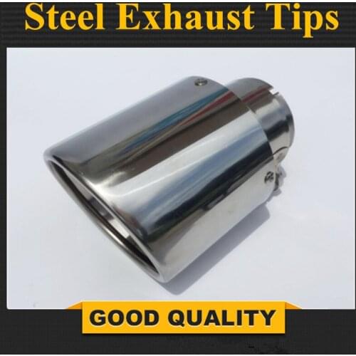 Universal Car Exhaust Muffler Tail Pipe Stainless Steel Chrome Decorative Tip Exhaust Pipe Automobile Accessories Car-styling