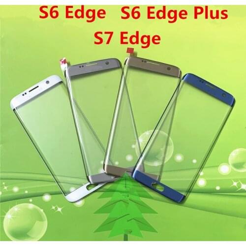 Outer Screen For Samsung Galaxy S6 Edge Plus G928 Front Touch Panel LCD Display Out Glass Cover Lens Phone Repair Replace Parts