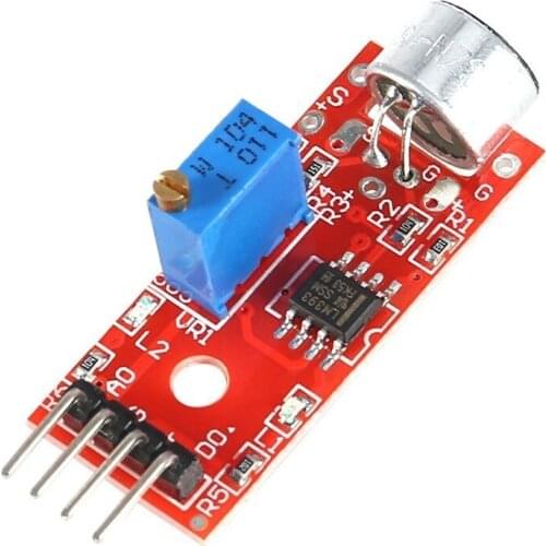 New KY-037 4pin High Sensitivity Voice Sound Detection Sensor Module Microphone Transmitter Smart Robot Car for arduino DIY Kit