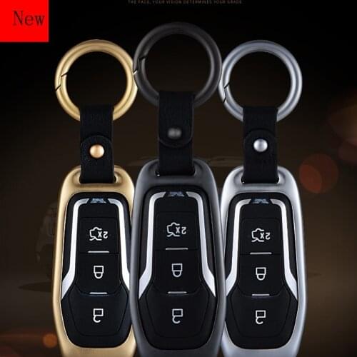 High-Quality Aluminium Alloy Car Smart Key Case Cover for Ford Taurus Edge Explorer Mustang Car Accessories