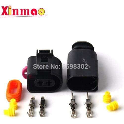 1 pairs 2P 3.5 series For AUDI VW automotive coil Extension adapter electrical wires connector