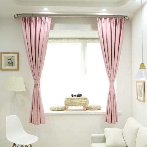2021 Modern Curtains For Living Dining Room Bedroom Simple High Precision Solid Color Fabric Shading Curtain Customized Products