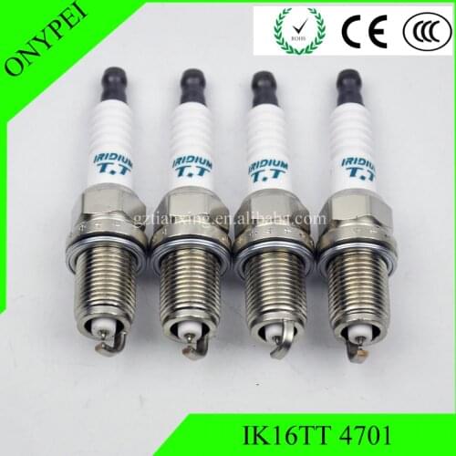4 PCS) IK16TT 4701 Iridium Spark Plug For Toyota Mazda Honda Acura Ford IK16TT-4701