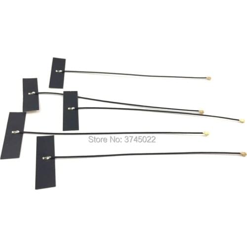 5pcs 2.4G Internal Wifi Antenna With Ipex Connector Gain 5dbi Module FPC Soft Aerial With 1.13 Cable 9.5cm