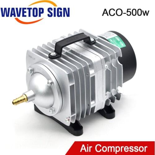 WaveTopSign 500W ACO-500 Air Compressor Electrical Magnetic Air Pump for CO2 Laser Engraving Cutting Machine