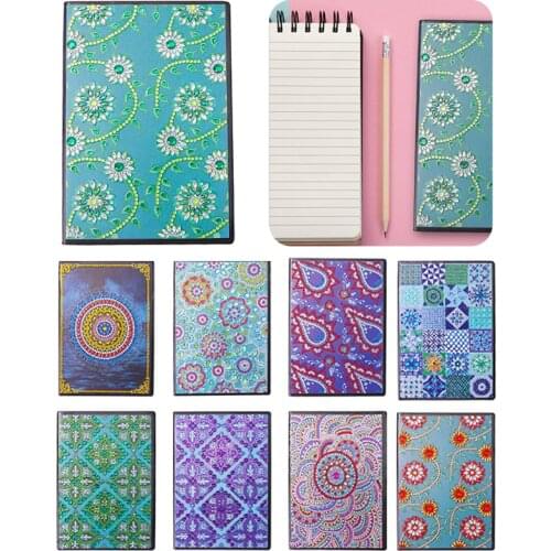 50 Pages DIY Special Shaped Diamond Painting Office Notebook Rhinestone Drill Mosaic Cross Stitch Sketchbook Drawing Craft Book