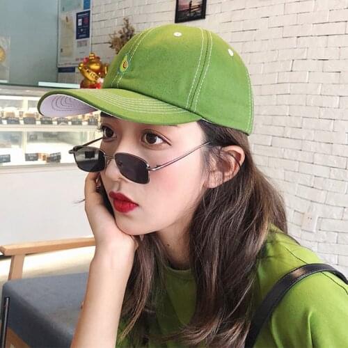 Unisex New Arrival Leisure Fresh Fruit Embroidery Hat Banana Avocado Grape Orange Peach Baseball Cap