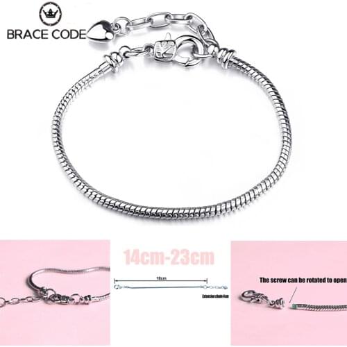 Love Pendant Extension Chain Suitable For DIY Charm Beads Jewelry Original Fine Bracelet Men Women And Children Gift Making