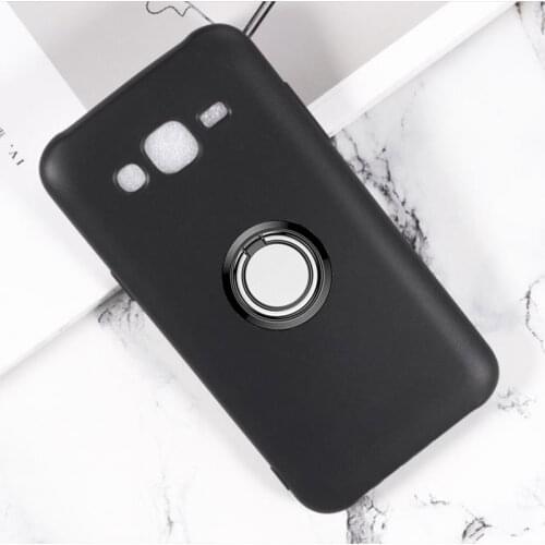For Samsung Galaxy J5 (2015) Back Ring Holder Bracket Phone Case Cover TPU Soft Silicone On SM-J500F J500G J500Y J500M/DS J500H