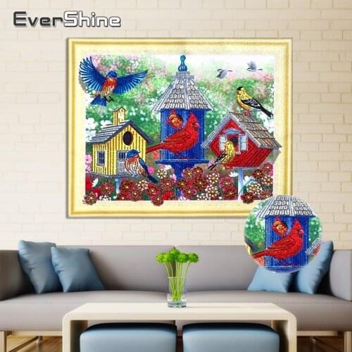EverShine 5D Diamond Painting Special Shaped Bird DIY Diamond Embroidery Animals Picture Of Rhinestones Diamond Mosaic Sale Kit