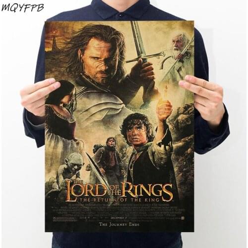 Classic Kraft Movie Paper Poster Wall Sticker Decorative Painting Household Products 50.5x3cm