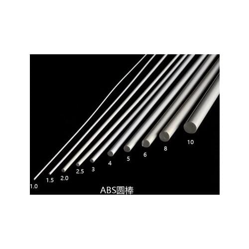 50pcs 1mm-6mm ABS round plastic bar model making landscape architecture landscape architecture model Length 50 cm