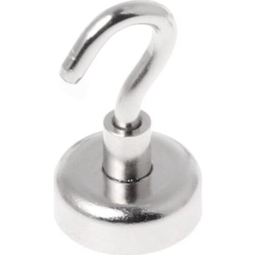 Strong Mini Magnetic Circular Hook Hanger Magnet Linked Home Kitchen Wall Hold