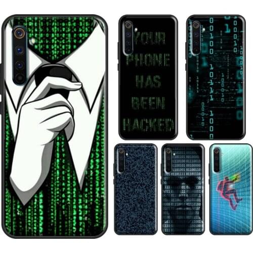 Matrix Hacker Case For Realme 8 Pro 6 7 Q3 Pro GT Neo C21 C3 Phone Cover For OnePlus 9 Pro 7T 8T 9R Nord