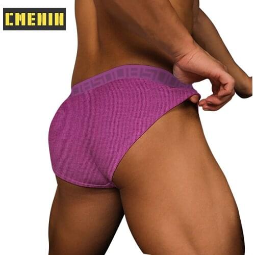 2021 New Cotton Jockstrap Underwear Man Brief Breathable Innerwear Gay Sexy Mens Panties Briefs Men Underpants Sexi BS3123