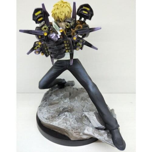 New One Punch Genos S Hero Fighting Ver. PVC Action Figure One Punch Saitama Robot Warrior Collect Model Toys Gift 15cm