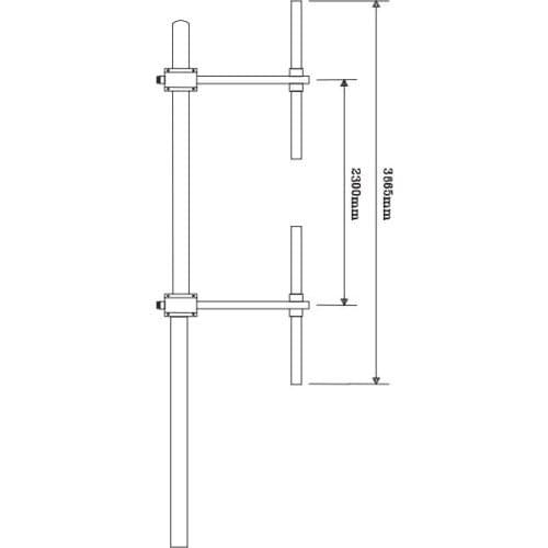 Part payment for Two bay dipole Antenna for 100w-3kw radio transmitter