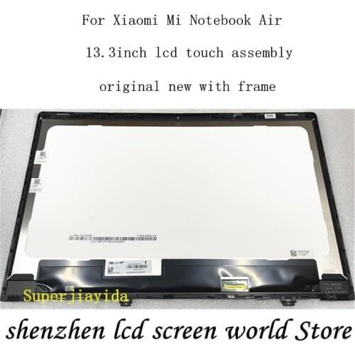 Original 13.3'' For Xiaomi Mi Notebook Air IPS LCD LED Screen Display Matrix Glass Assembly LQ133M1JW15 N133HCE-GP1 LTN133HL09
