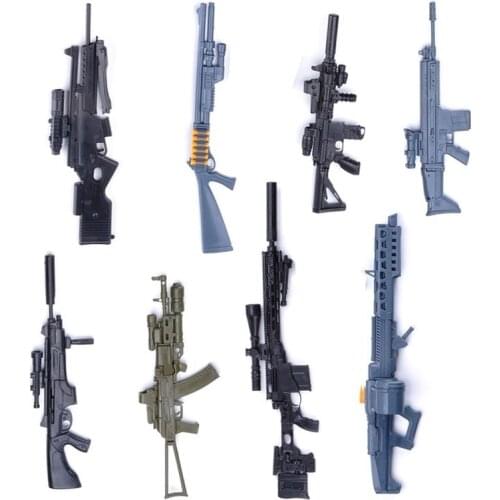 1:6 Assemble Gun Model 1 / 6 Weapon Model AK 74 Sniper Rifle HK416 Submachine Gun Military Simulation Toys Color Random