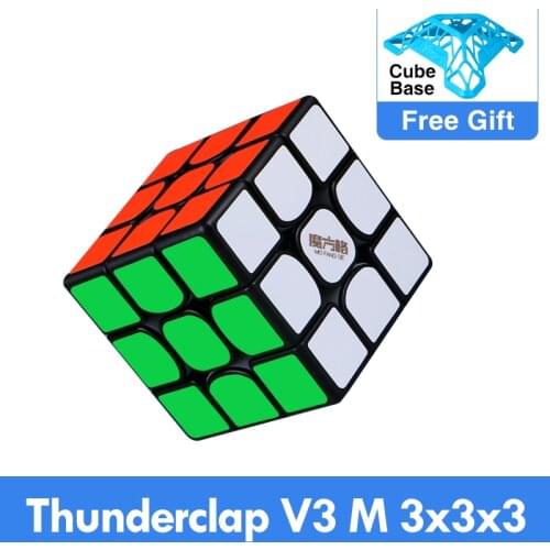 QiYi MoFangGe Thunderclap V3 M 3x3x3 Magnetic Magic Cube Regular Cubo Magico Professional 3x3 Speed educational toys for kid