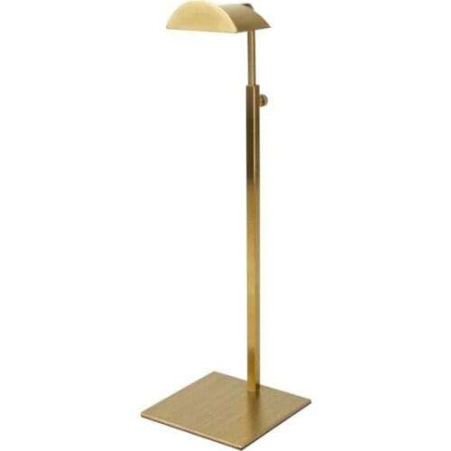 Adjustable gold Metal Handbag Display Rack Stand Wig Hook Bracket Women Handbag Display Stand Bag Holder For Bag Wig Display