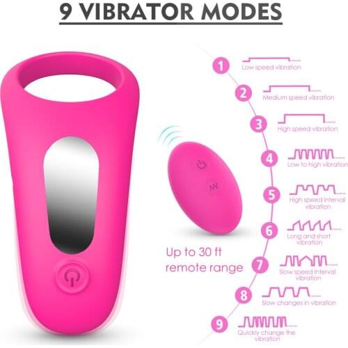 Silicone Vibration Lock Fine Ring Adult Products USB Charging Vibrating Egg Vibration Delay Ring for Couples Cock Ring Toys
