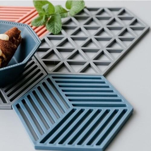 Nordic Pvc Tea Coaster Non-slip Placemat High Temperature Insulation Pad Simple And Generous