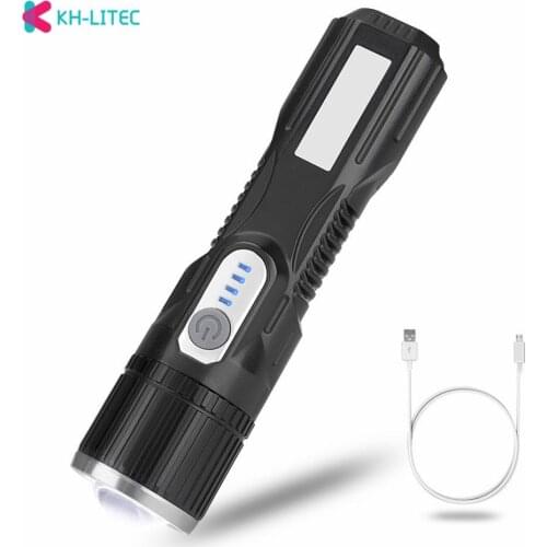 LED Strong Zoom Flashlight COB FlashLamp Dimmable Inspection Light Car Lighting Outdoor Camping Fishing Emergency Lantern