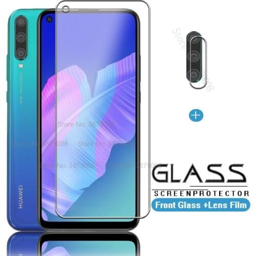 For huawei p40-lite-e Glass 2in1 protective Glass For huawei p 40 lite e P40lite E p40 light screen protector phone camera Films
