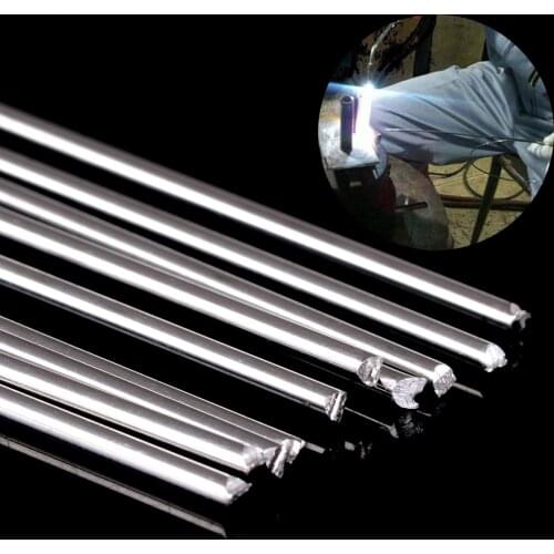 10pcs Metal Aluminum Welding Rod Low Temperature Magnesium Soldering Brazing Stick Rods 1.6mmx250mm Silver