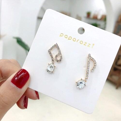 S925 Silver Needle Stud Earrings Glitter Diamond Asymmetric Earrings Stud Earrings for Women Piercing Earrings Jewelry