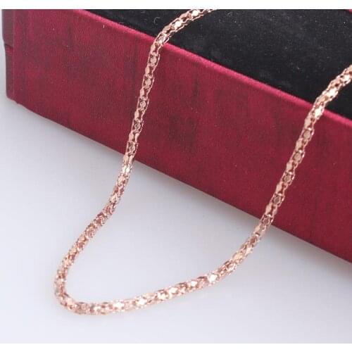 2mm width rose gold color snake bone chains length 40cm 316L Stainless steel Necklace for men women jewelry wholesale