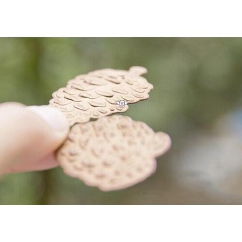 Mmao Crafts Metal Steel Cutting Dies 2Pcs Nut decoration Stencil For DIY Scrapbooking Paper/photo Cards Embossing Dies