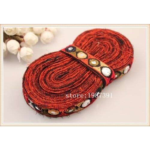 5yards/lots Woven Jacquard Ribbon 2cm dots Geometric silver paillette background pattern LS-6398