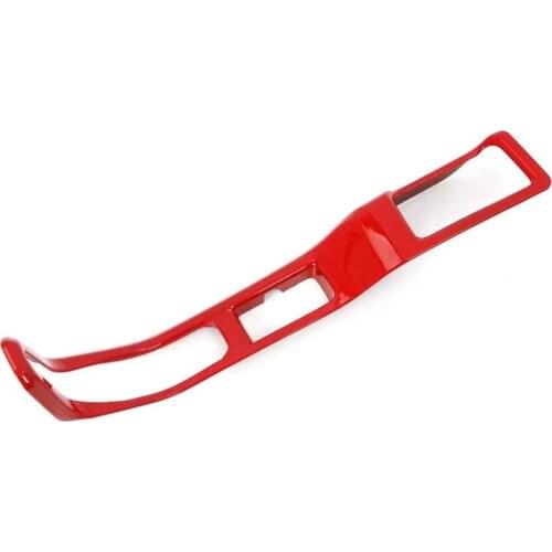 Car Red Interior Accessories 4WD Gear Shift Panel Decoration Cover Trim Sticker for Jeep Wrangler JL 2018-2019